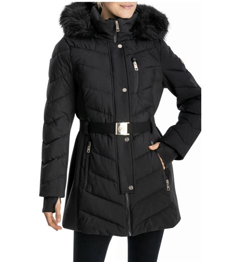 black winter coat michael kors|Michael Kors winter coats clearance.